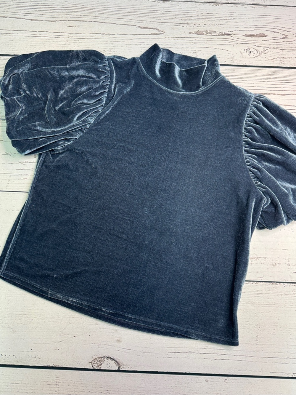 Women’s FREE PEOPLE Velvet Knit Puff Short Sleeve Size S